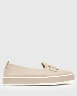 Women Betts Loafers|Leather^NED Gold Trim Leather Loafers