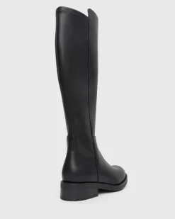 Women Betts Riding|Knee High^PIERCE Rounded Toe Knee-High Boots