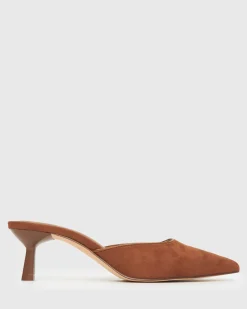 Women Betts Pumps|Low-Mid^PRE-ORDER AMALIE Pointed Toe Stiletto Mules