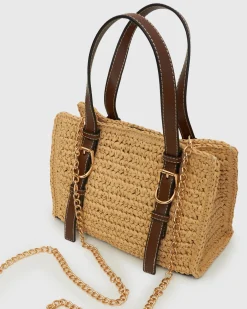 Betts Shoe Matches^PRE-ORDER BRIGHTON Raffia Shoulder Bag
