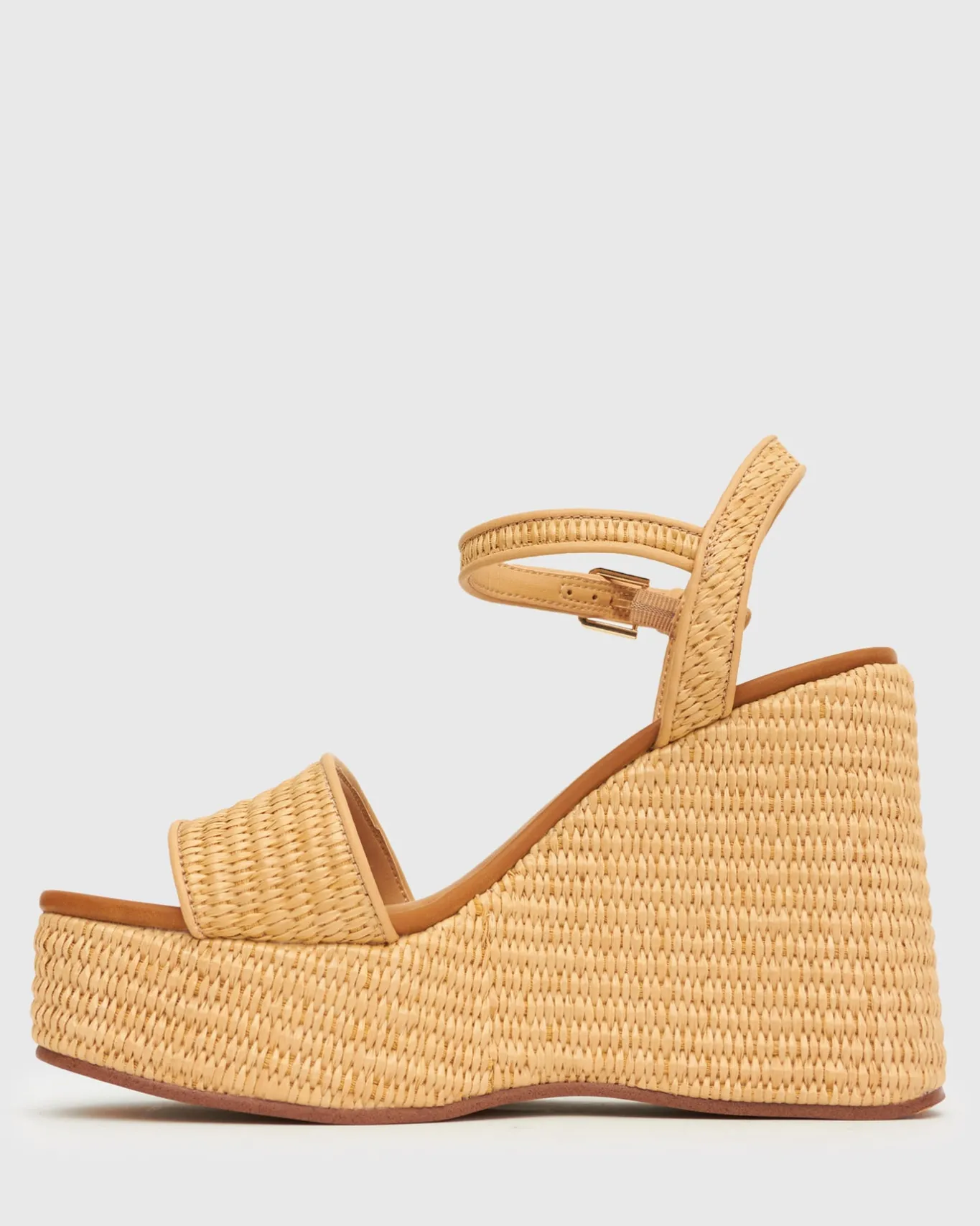 Women Betts Platforms|Heeled^PRE-ORDER FAME Raffia Platform Wedges