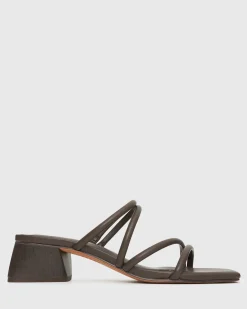 Women Betts Block|Low-Mid^PRE-ORDER HALLIE Low Wooden Block Heel Mules