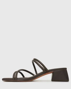 Women Betts Block|Low-Mid^PRE-ORDER HALLIE Low Wooden Block Heel Mules