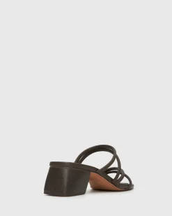 Women Betts Block|Low-Mid^PRE-ORDER HALLIE Low Wooden Block Heel Mules
