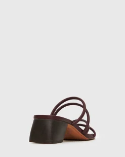 Women Betts Block|Low-Mid^PRE-ORDER HALLIE Low Wooden Block Heel Mules