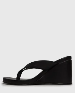 Women Betts Platforms|Heeled^PRE-ORDER SABLE Thong Wedge Sandals