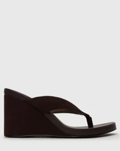 Women Betts Platforms|Heeled^PRE-ORDER SABLE Wedge Thong Sandals
