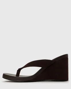 Women Betts Platforms|Heeled^PRE-ORDER SABLE Wedge Thong Sandals