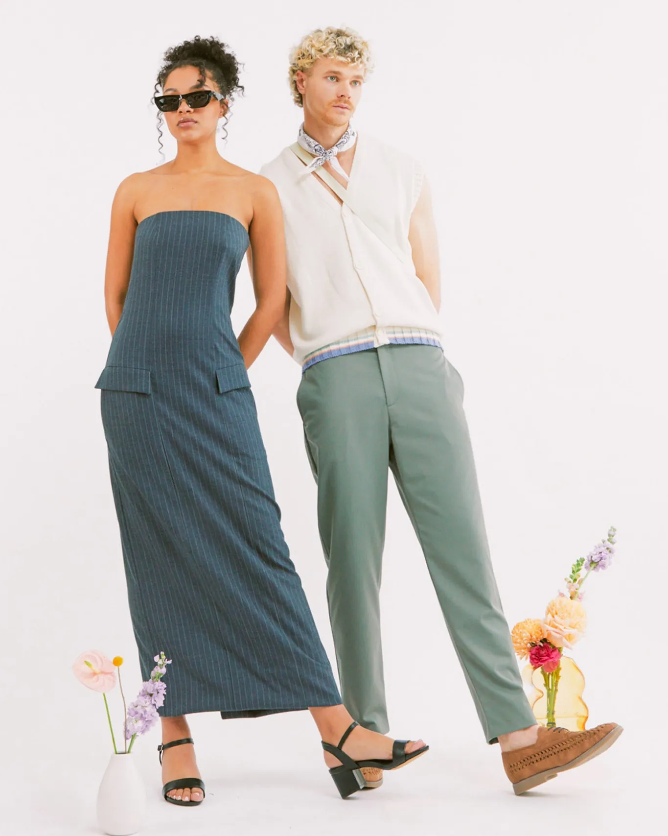 Women Betts Block|Low-Mid^RORY Vegan Round Toe Sandals