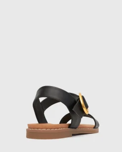 Women Betts Sandals|Flats^Wider Fit ATLANTA Vegan Flat Sandals