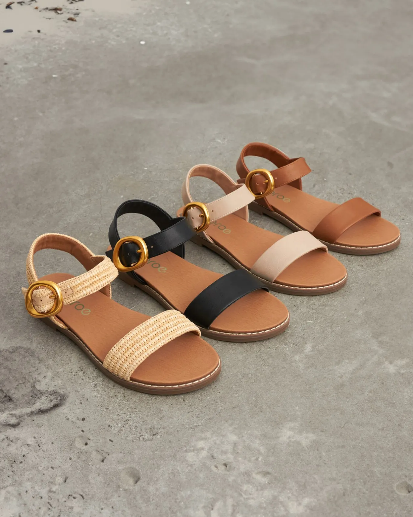 Women Betts Sandals|Flats^Wider Fit ATLANTA Vegan Flat Sandals