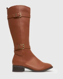 Women Betts Riding|Wider Fit^Wider Fit ENROUTE Vegan Calf Boots
