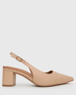 Women Betts Wider Fit|Pumps^Wider Fit GUS Block Heel Slingback Pumps