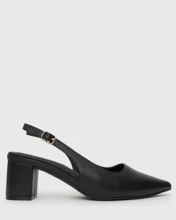 Women Betts Wider Fit|Pumps^Wider Fit GUS Block Heel Slingback Pumps