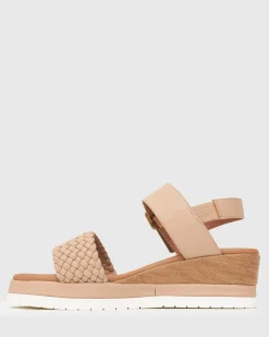 Women Betts Wider Fit|Low-Mid^Wider Fit KENZIE Vegan Low Wedge Sandals