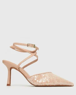 Women Betts Pumps|Bridal^YAS 2 Bling Mesh Strappy Stiletto